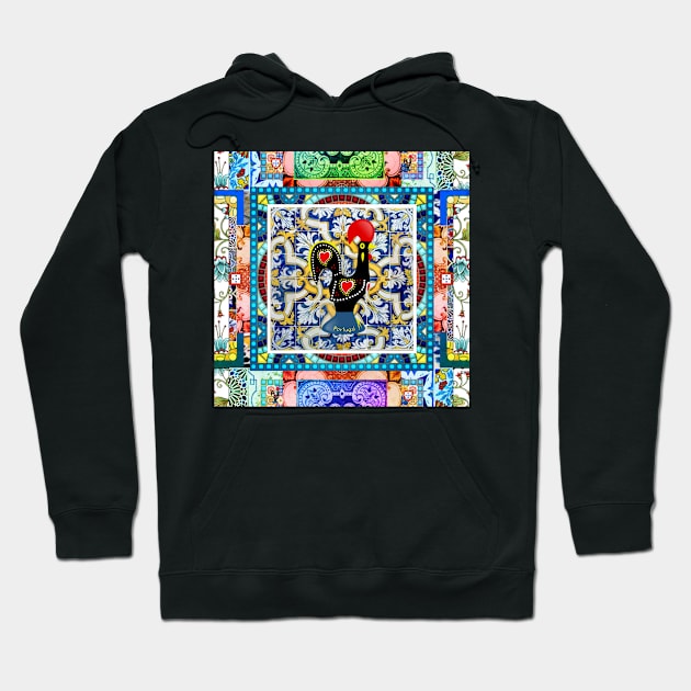 Portuguese folk art Hoodie by Azorean1963